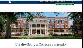 
							         Admissions | Georgia College								  
							    