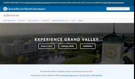 
							         Admissions - Grand Valley State University								  
							    