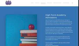 
							         Admissions – High Point Academy Fort Worth								  
							    