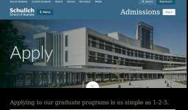 
							         Admissions | How to Apply | Schulich School of Business								  
							    