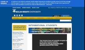 
							         Admissions - International Students - Beulah Heights University								  
							    