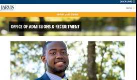 
							         Admissions - Jarvis Christian College								  
							    