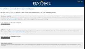 
							         Admissions Login - Kent State University								  
							    