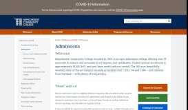 
							         Admissions - Manchester Community College								  
							    