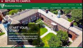 
							         Admissions | Manhattan College | Riverdale, NY								  
							    