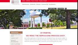 
							         Admissions | Martin Methodist College								  
							    