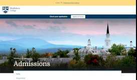 
							         Admissions | Middlebury								  
							    
