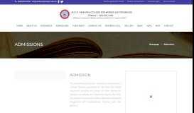 
							         Admissions - M.O.P Vaishnav College For Women (Autonomous)								  
							    