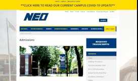 
							         Admissions - Neo.edu								  
							    
