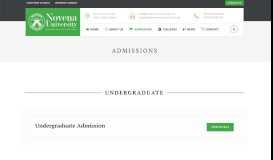 
							         Admissions – Novena University								  
							    