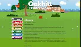 
							         Admissions | Oakhill Primary School								  
							    