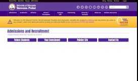 
							         Admissions Office - Admissions - Admissions | UWSP								  
							    