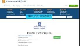 
							         Admissions Operations Manager at ... - Community College Job - CC Job								  
							    