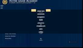 
							         Admissions Portal - Notre Dame Academy								  
							    
