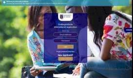
							         Admissions Portal - University of Ghana								  
							    