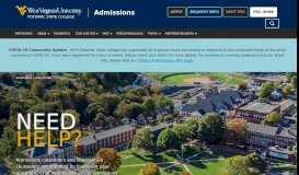 
							         Admissions - Potomac State College								  
							    