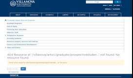 
							         Admissions Process - Graduate Studies | Villanova University ...								  
							    