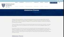 
							         Admissions Process | Powhatan is a private school in Clarke County ...								  
							    