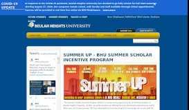 
							         Admissions - Registration - Summer UP - Beulah Heights University								  
							    
