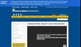 
							         Admissions - Request Information Form - Beulah Heights University								  
							    