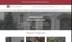 
							         Admissions Requirements | Albany Law School								  
							    
