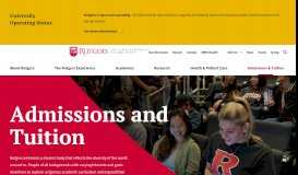 
							         Admissions | Rutgers University								  
							    