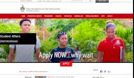 
							         Admissions Section - UWI Mona Campus - The University of the West ...								  
							    