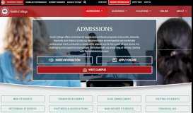 
							         Admissions - South College								  
							    