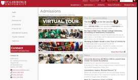
							         Admissions | St. Lawrence University								  
							    