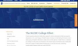 
							         Admissions - St. Louis College of Health Careers								  
							    