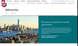 
							         Admissions | Stevens Institute of Technology								  
							    