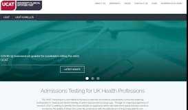 
							         Admissions Testing for UK Health Professions | UCAT ...								  
							    