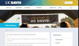 
							         Admissions | UC Davis								  
							    