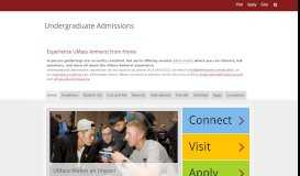 
							         Admissions - Undergraduate Admissions | UMass Amherst								  
							    