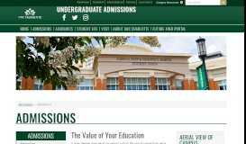 
							         Admissions | Undergraduate Admissions | UNC Charlotte								  
							    