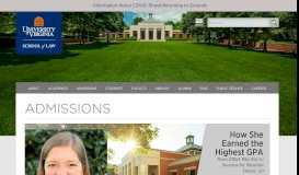 
							         Admissions | University of Virginia School of Law - UVA Law								  
							    