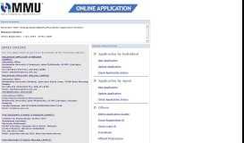 
							         Admissions Web Application								  
							    