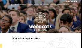 
							         Admissions - Woodcote High School								  
							    