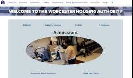 
							         Admissions - Worcester Housing Authority								  
							    