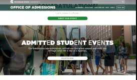 
							         Admitted | Office of Admissions - MSU Admissions - Michigan State ...								  
							    