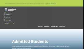 
							         Admitted Student Portal | Samuel Merritt University								  
							    