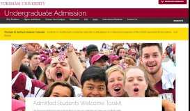 
							         Admitted Students | Fordham								  
							    