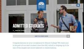 
							         Admitted Students | Illinois College								  
							    