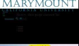 
							         Admitted Students - Marymount California University								  
							    