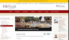 
							         Admitted Students Meet USC Law | USC Gould School of Law								  
							    