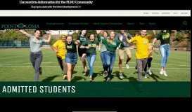 
							         Admitted Students | PLNU								  
							    