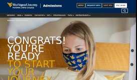 
							         Admitted Students | Potomac State College Admissions | West Virginia ...								  
							    