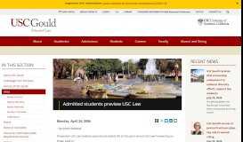 
							         Admitted students preview USC Law | USC Gould School of Law								  
							    