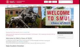 
							         Admitted Students - SMU								  
							    