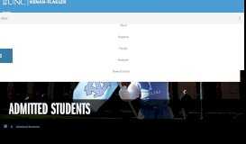 
							         Admitted Students | UNC Kenan-Flagler Business School								  
							    